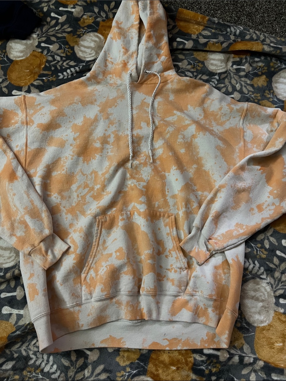 Hanes EcoSmart Light Peach and Cream Hoodie